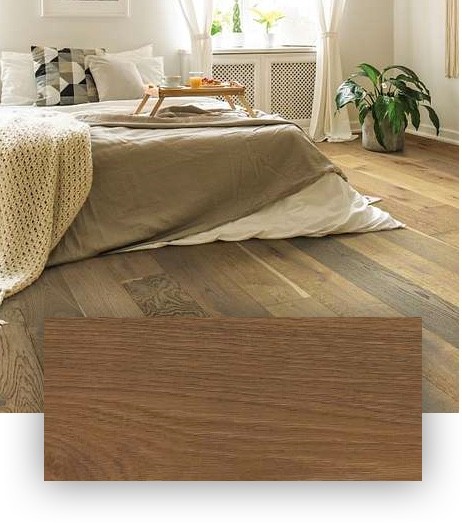 Hardwood flooring in bedroom | Carpetland USA