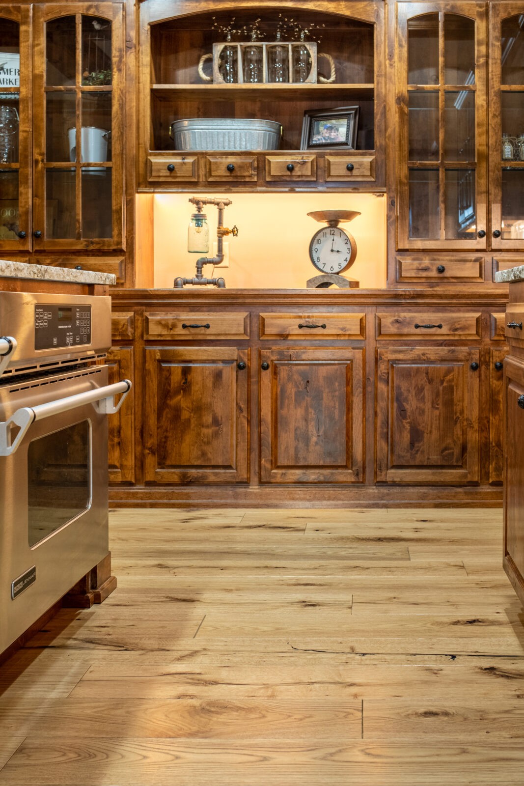 Hardwood floors in living room | Carpetland USA