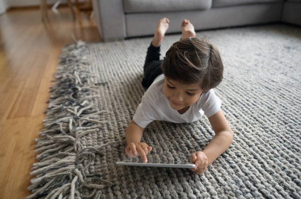 Girl lying on rug | Carpetland USA