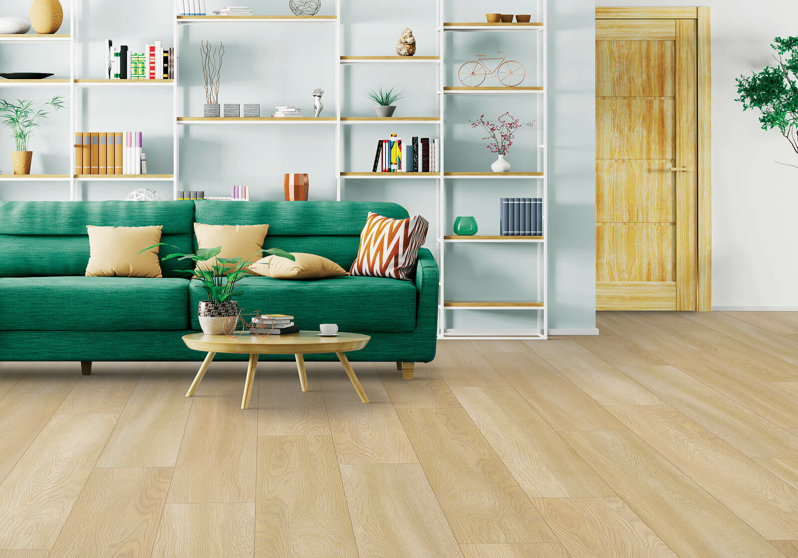 Laminate floors in living room | Carpetland USA