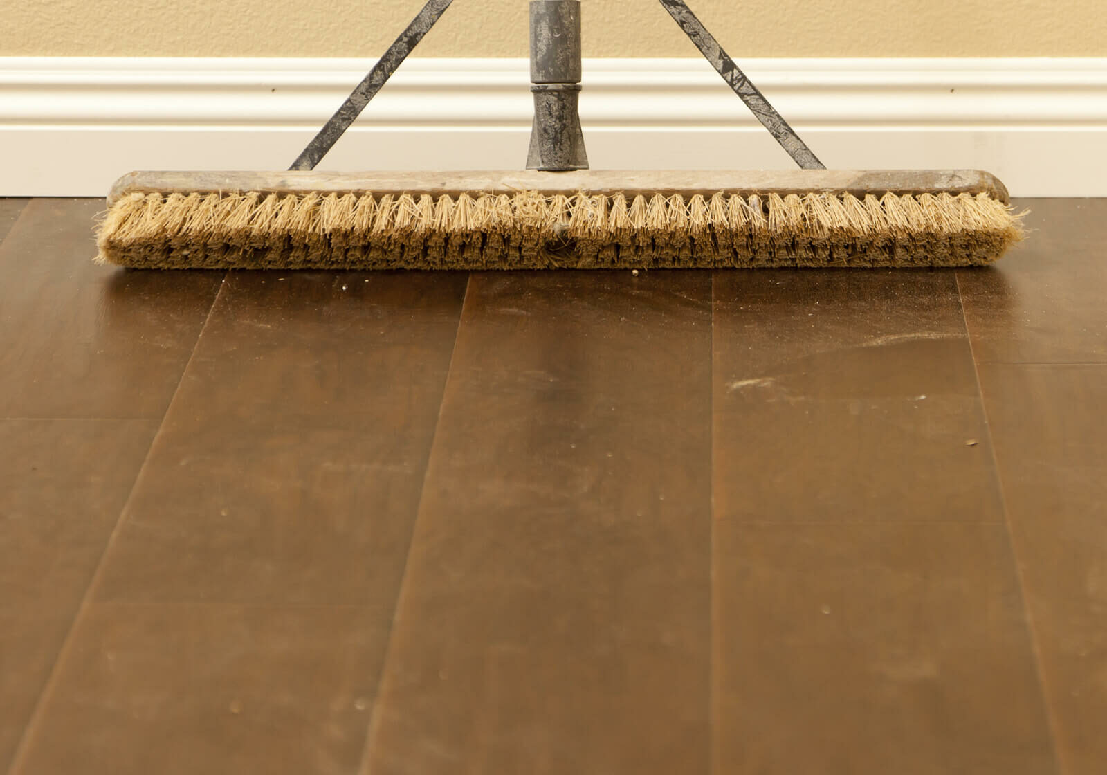 Broom on hardwood | Carpetland USA